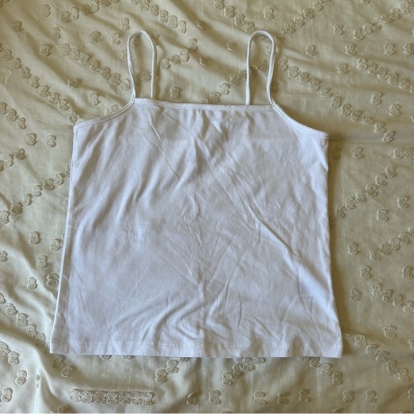 wild fable Tops - Wild Fable White Cropped Tank Top